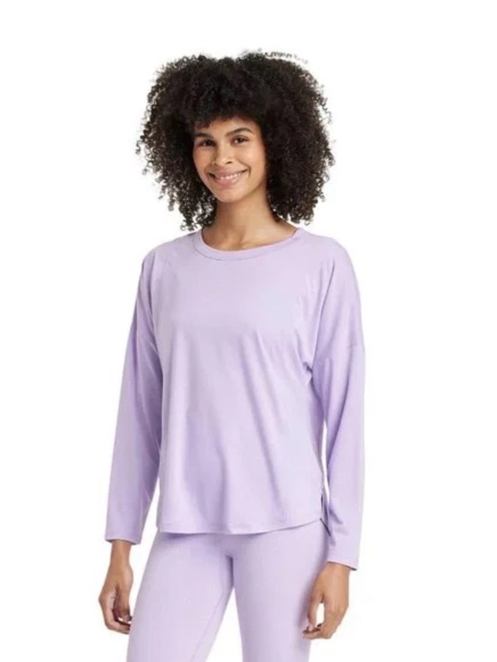 Women's Leggings-Friendly
Long Sleeve Top - All In Motion, Light Purple